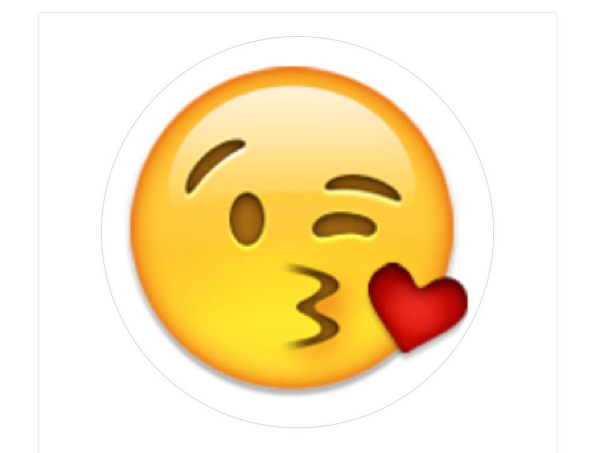 WhatsApp qu significa la carita del beso con coraz n