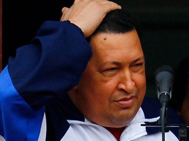 Reapareció Hugo Chávez y negó los rumores de complicaciones en su salud