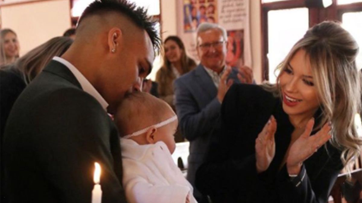 El bautismo de Nina, la hija de Lautaro Martínez y Agustina Gandolfo