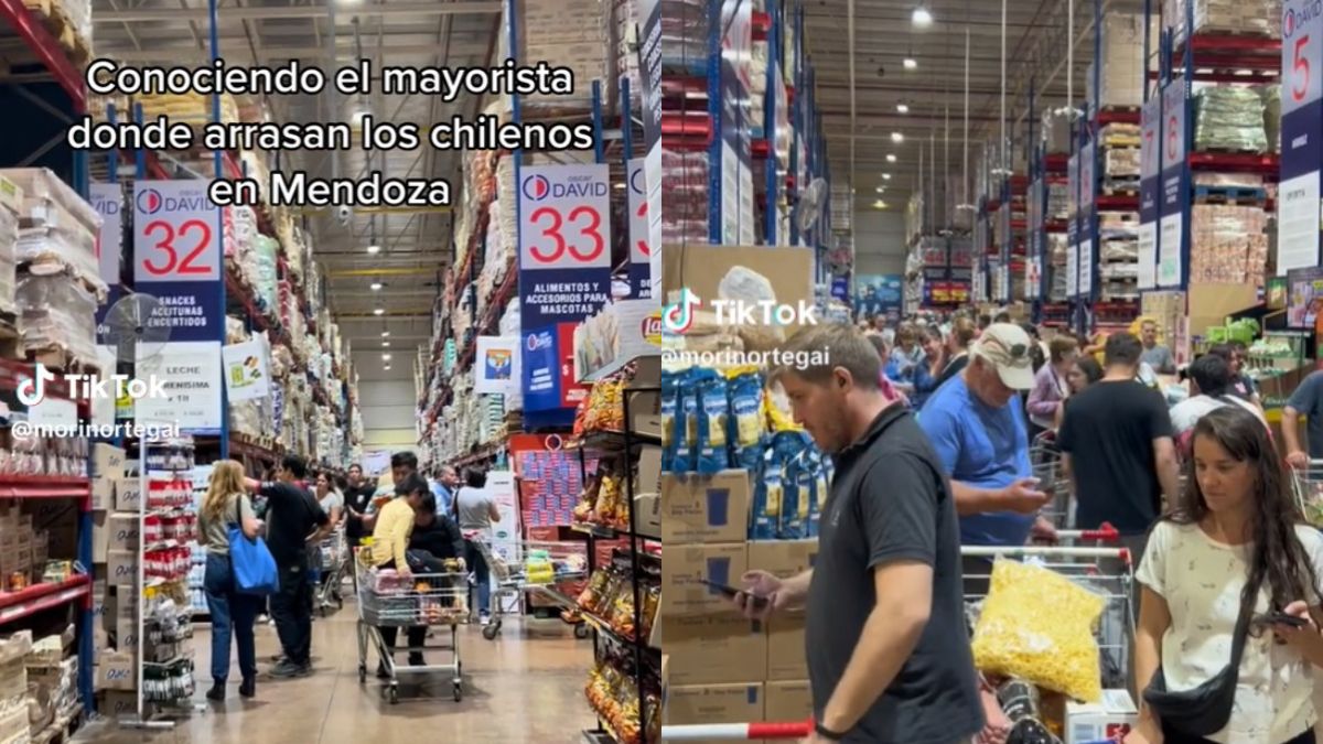 Un chileno mostró lo que compró en Mendoza, dio consejos y se armó en Tiktok