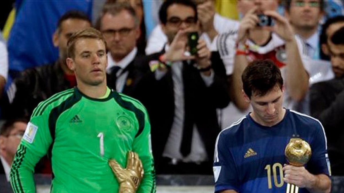 Lionel Messi fue elegido como el mejor jugador del Mundial 2014