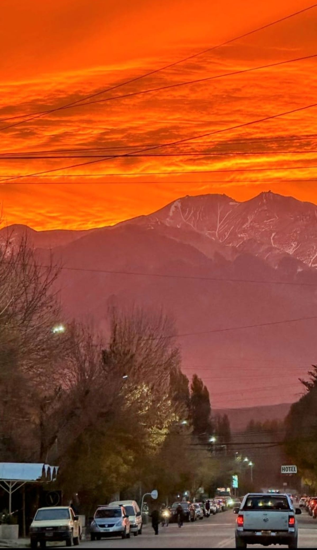 Amanecer en el distrito de Uspallata, en Las Heras, este sábado 11 de mayo. Amanecer en el distrito de Uspallata, en Las Heras, este sábado 11 de mayo.