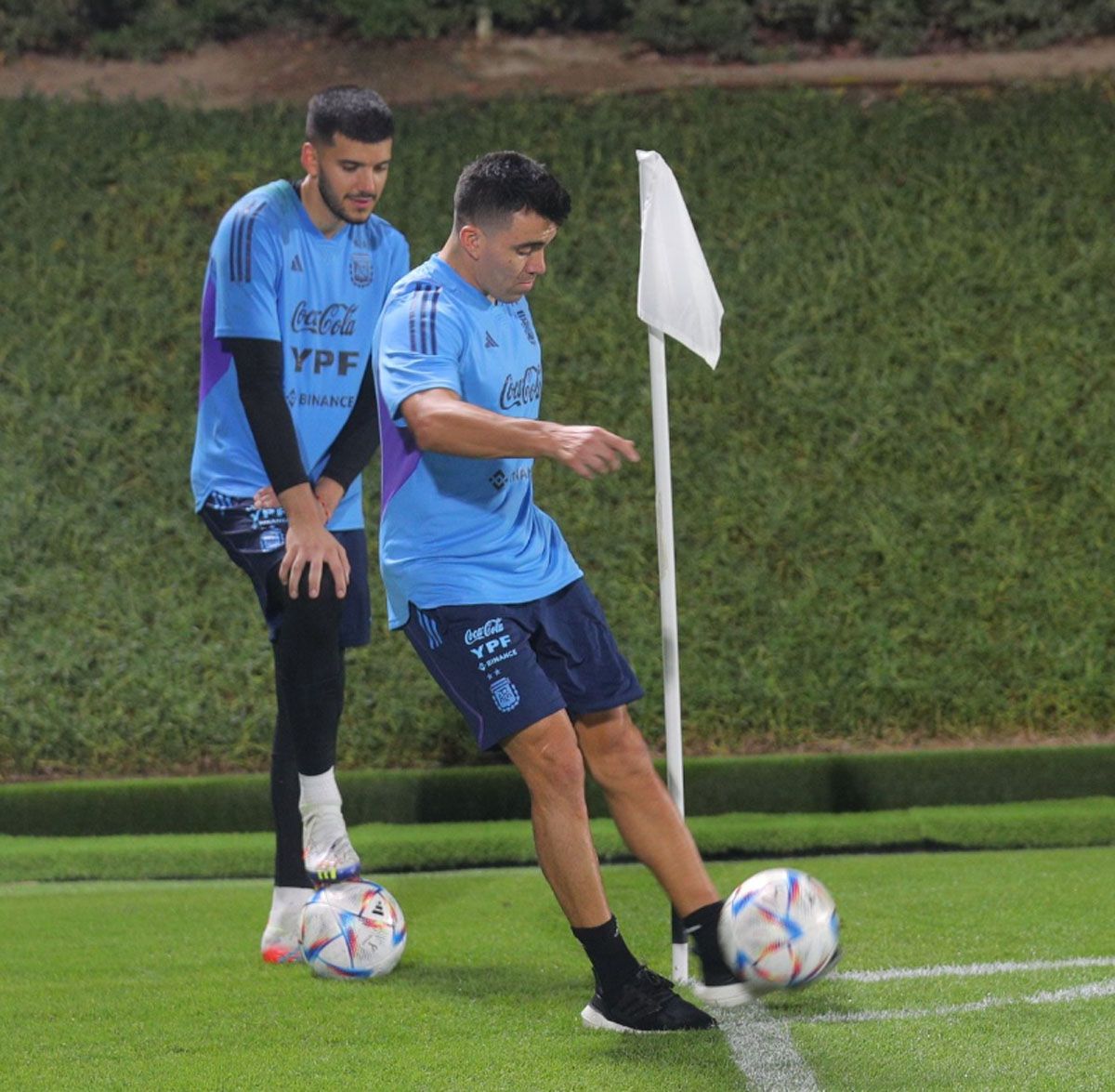 Marcos Acuña, una de las preocupaciones de Lionel Scaloni en la Selección Argentina