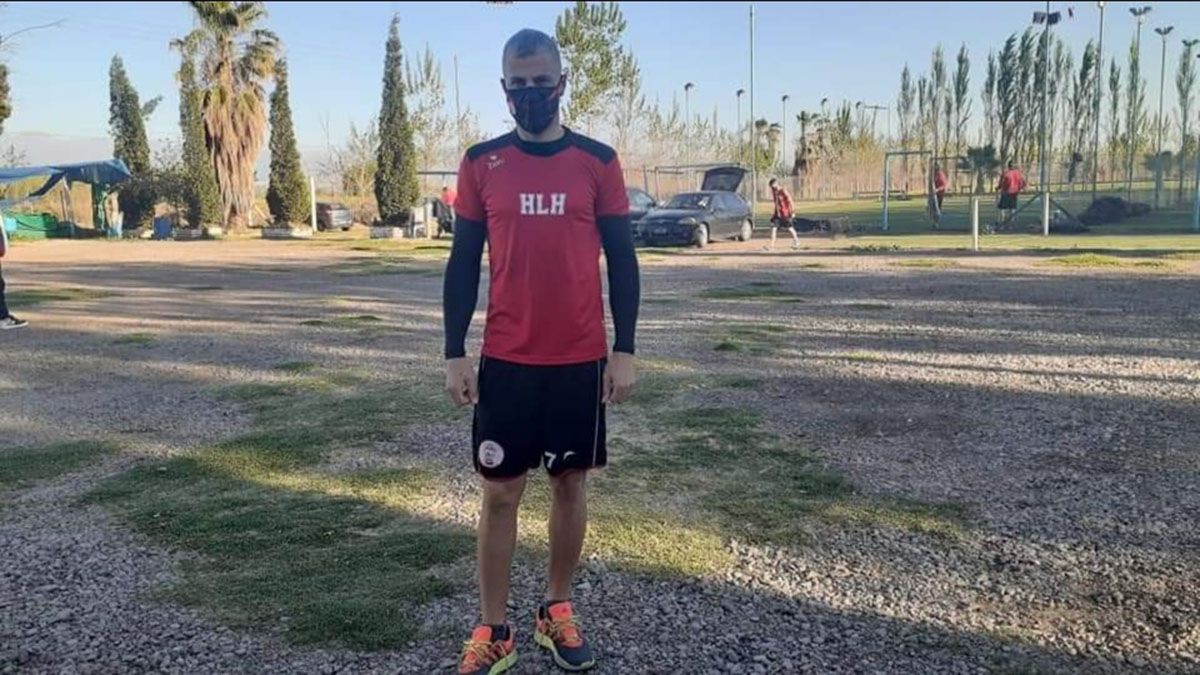 El Polaco Rodríguez está feliz en el Globo. Foto: gentileza Prensa Huracán Las Heras