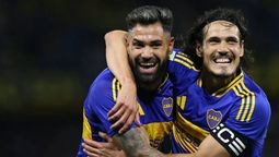 Milton Giménez y Edinson Cavani, los goleadores de Boca.