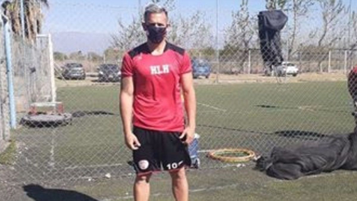 Emmanuel García está feliz por la primera práctica de fútbol