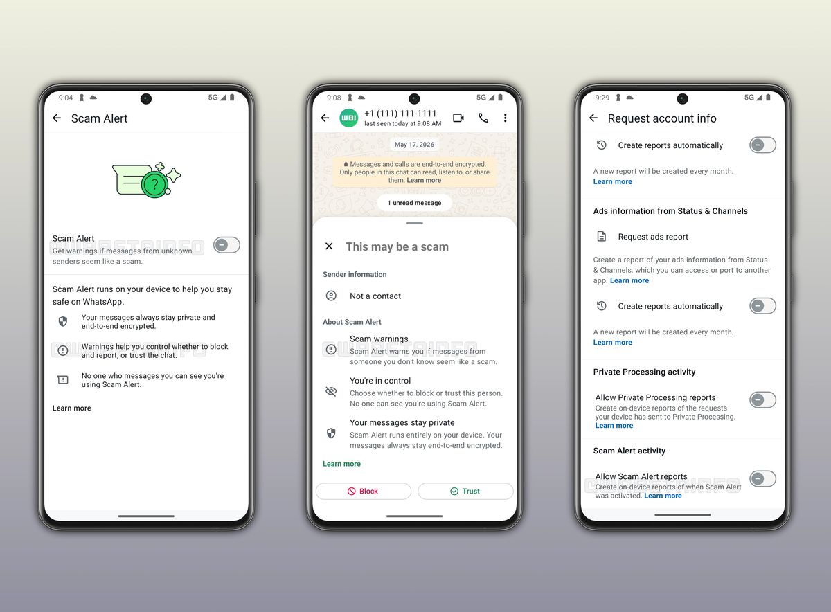 Scam Alert o Alerta de estafa, la nueva función de WhatsApp. Foto: WABI Scam Alert o Alerta de estafa, la nueva función de WhatsApp. Foto: WABI