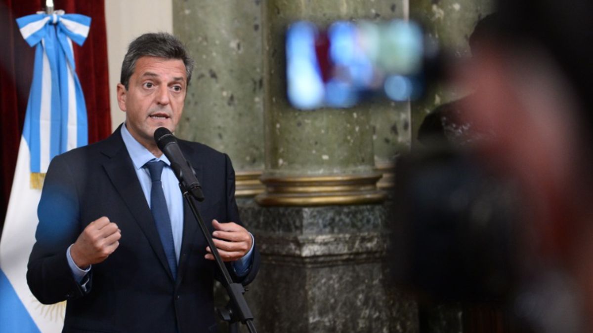 El titular de Diputados Sergio Massa autor del proyecto.