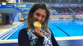Delfi Pignatiello logró el primer oro para la natación