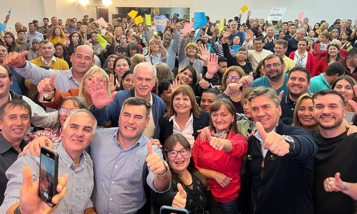Festejo de Juntos por el Cambio, el domingo a la noche, en Chaco, con Patricia Bullrich incluida.
