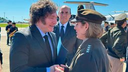 Javier Milei junto a la jefa del Comando Sur de Estados Unidos, Laura Richardson.