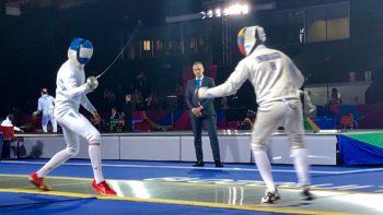 El mendocino Jesús Lugones cayó en los cuartos de final de la prueba de espada