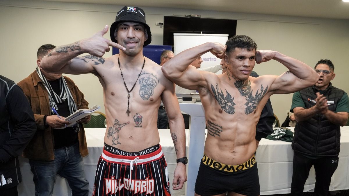 El carismático Juan Figueroa, de Villa Caraza, Buenos Aires, enfrenta al correntino con pasado en Córdoba, y ahora pupilo de Pablo Chacón en Las Heras, Edilberto King Kong Fernández, en un duelo con promesa de KO. El carismático Juan Figueroa, de Villa Caraza, Buenos Aires, enfrenta al correntino con pasado en Córdoba, y ahora pupilo de Pablo Chacón en Las Heras, Edilberto King Kong Fernández, en un duelo con promesa de KO.