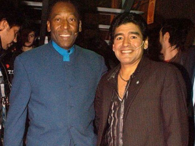 Pelé se mostró irónico con Maradona y los argentinos