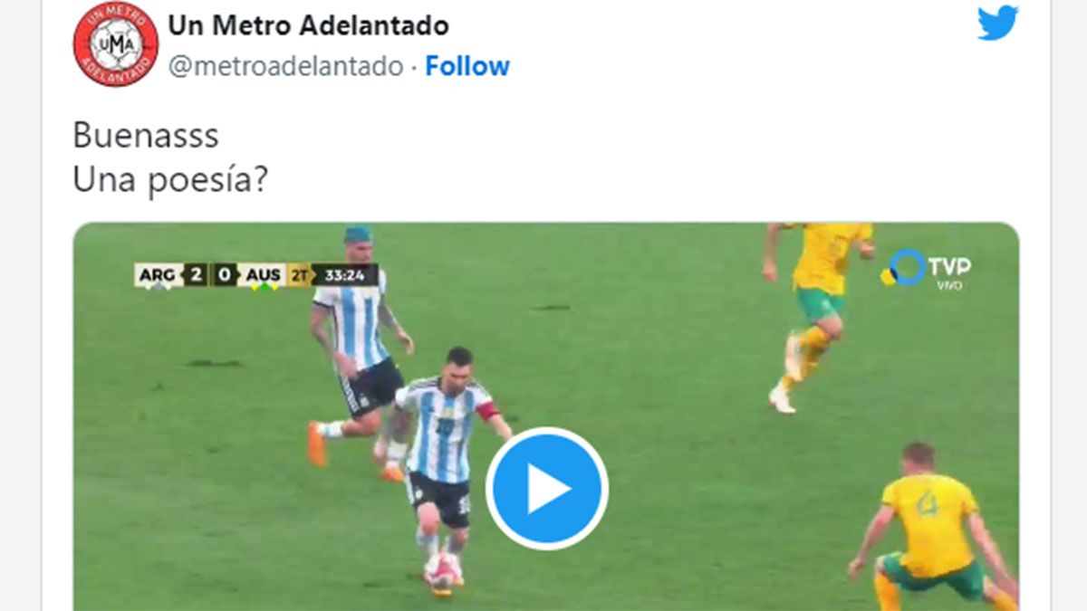 Este es uno de loe memes tras el triunfo de la Selección argentina ante Australia.