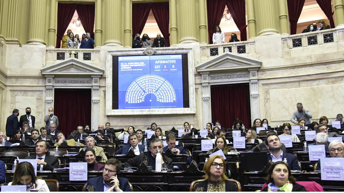 La Cámara de Diputados aprobó este miércoles por unanimidad el proyecto de alivio fiscal para monotributistas y autónomos.