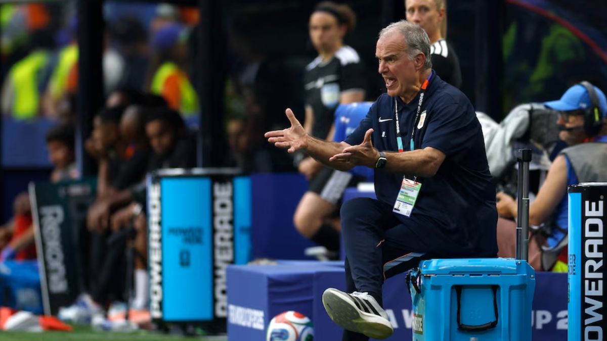Bielsa se cruzó con los referentes del plante de Uruguay.&nbsp;