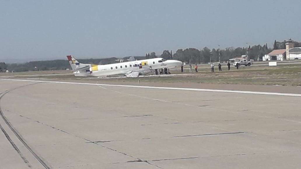 Despistó un avión en el aeropuerto de Mendoza