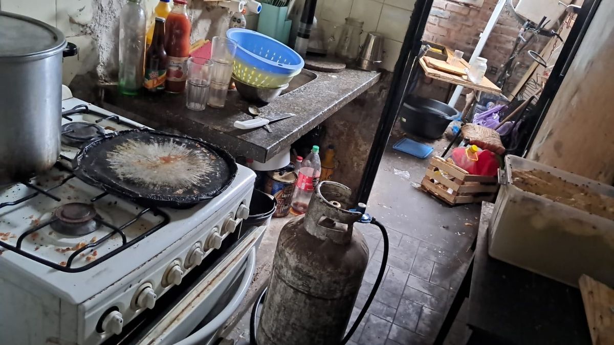 La cocina que aparentemente utilizaban en Ok Eventos. La cocina que aparentemente utilizaban en Ok Eventos.