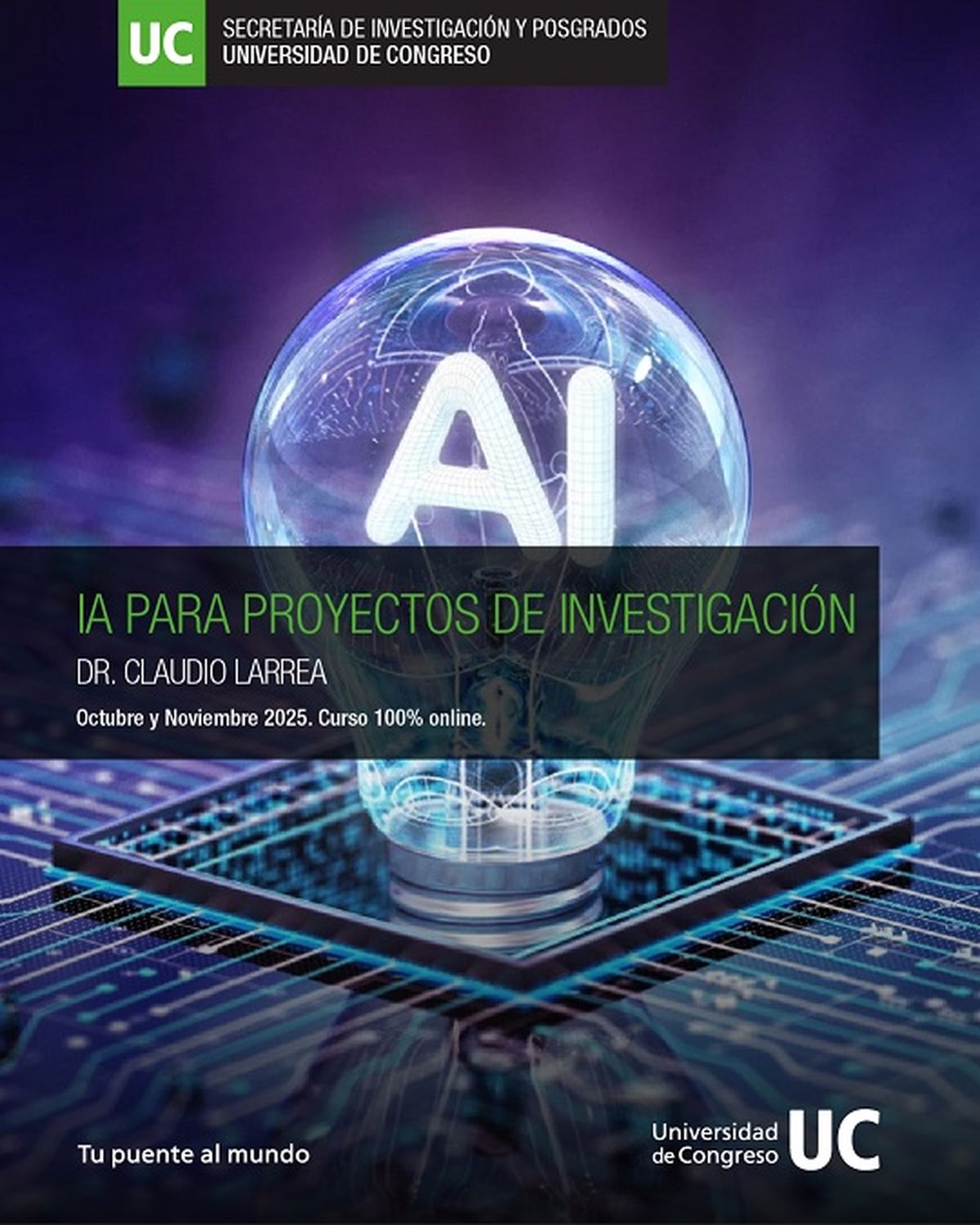 Se abre las inscripciones para una capacitación en Inteligencia Artificial orientada a integrar la IA en la elaboración y evaluación de proyectos de investigación. Se abre las inscripciones para una capacitación en Inteligencia Artificial orientada a integrar la IA en la elaboración y evaluación de proyectos de investigación.