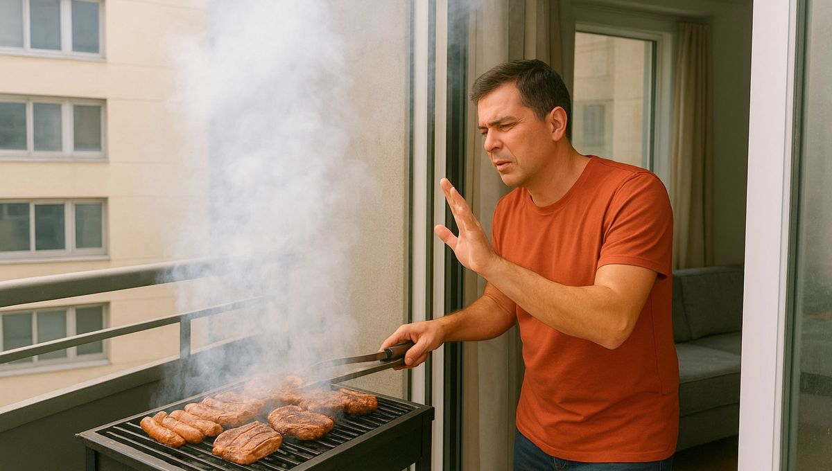 El humo del asado puede pasarse a la casa del vecino e impregnarse en casas o en la ropa. El humo del asado puede pasarse a la casa del vecino e impregnarse en casas o en la ropa.