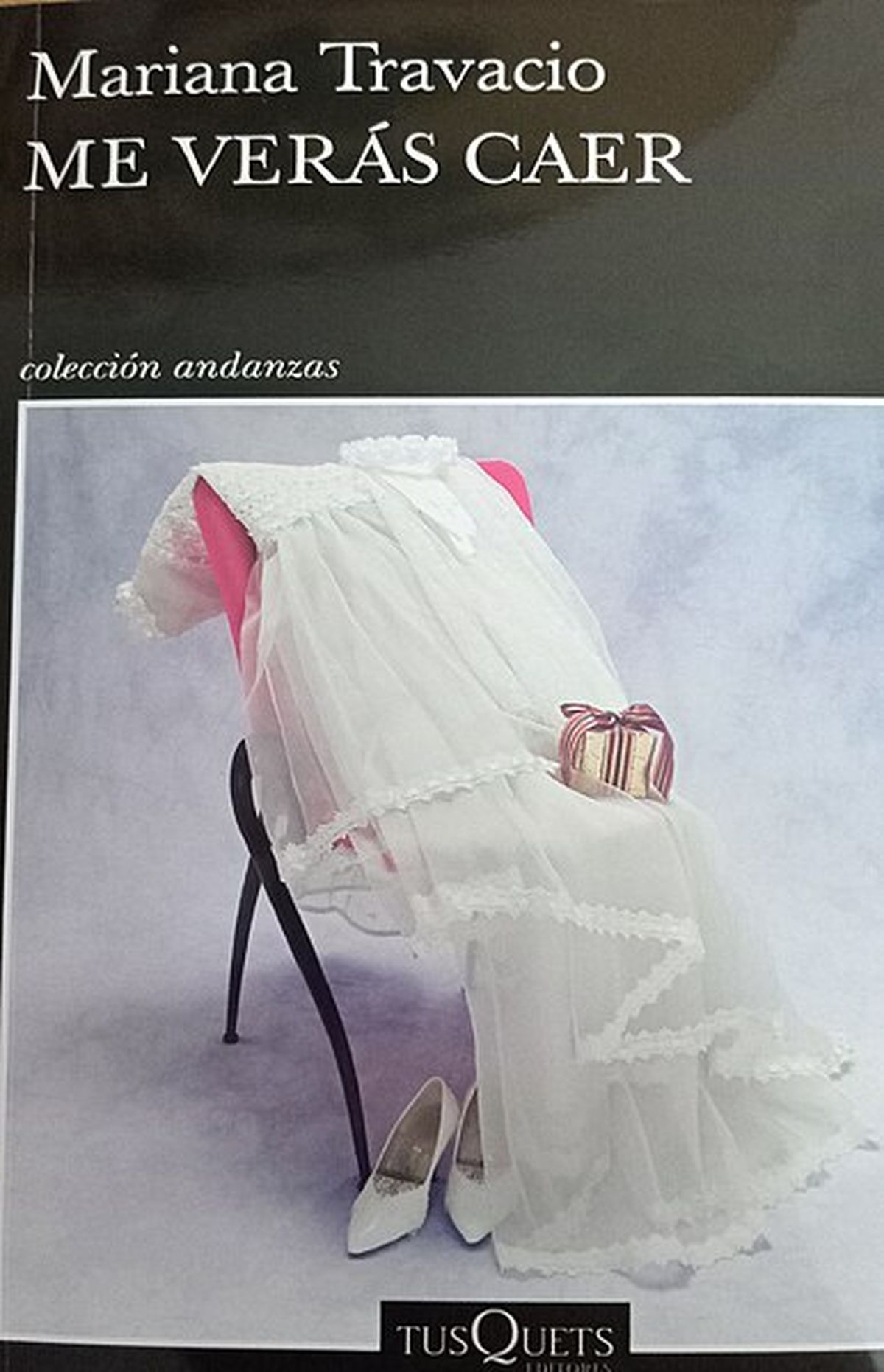 Portada de Me Verás Caer, de Mariana Trapacio. Portada de Me Verás Caer, de Mariana Trapacio.