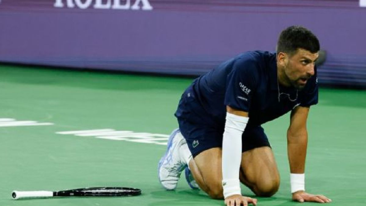 Novak Djokovic se baj&oacute; del Masters de Montecarlo por lesi&oacute;n.&nbsp;