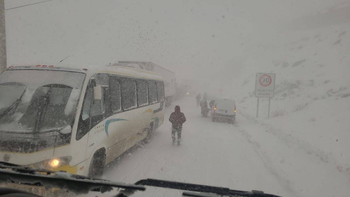 Una postal del fenómeno meteorológico en alta montaña.