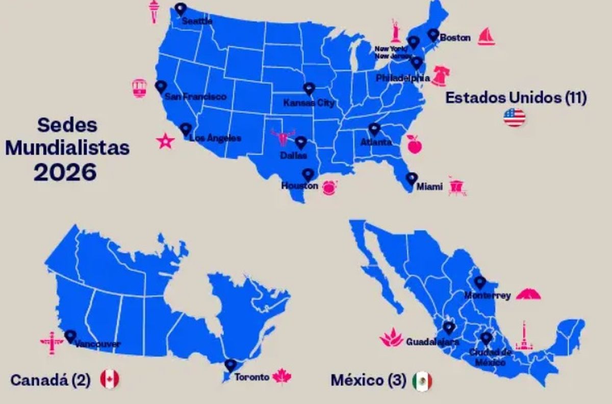 La FIFA eligi&oacute; que en esta oportunidad hayan 16 sedes.