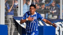 Martín Pino fue el autor de los dos goles de Godoy Cruz en la victoria frente a Racing de Córdoba. Foto: Axel Lloret/Diario UNO.