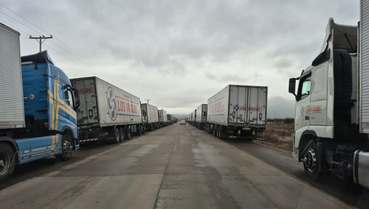 Comenzó el operativo para subir camiones acumulados en Mendoza