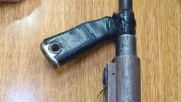 El arma de fabricación casera que tenía la chica de 17 años.