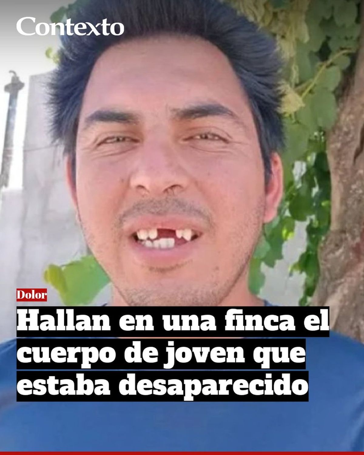 Triste final. Apareci&oacute; el cuerpo del joven que estaba desaparecido en una finca en Tucum&aacute;n.