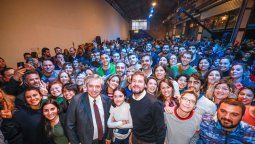 Alberto Fernández  apeló a una frase rockera: Todo concluye al fin