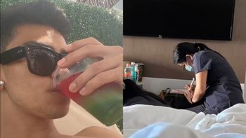 Intentó hacer un reto de bebidas en sus vacaciones y terminó de la peor manera