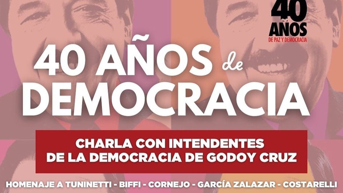 La invitación al festejo en Godoy Cruz. La invitación al festejo en Godoy Cruz.