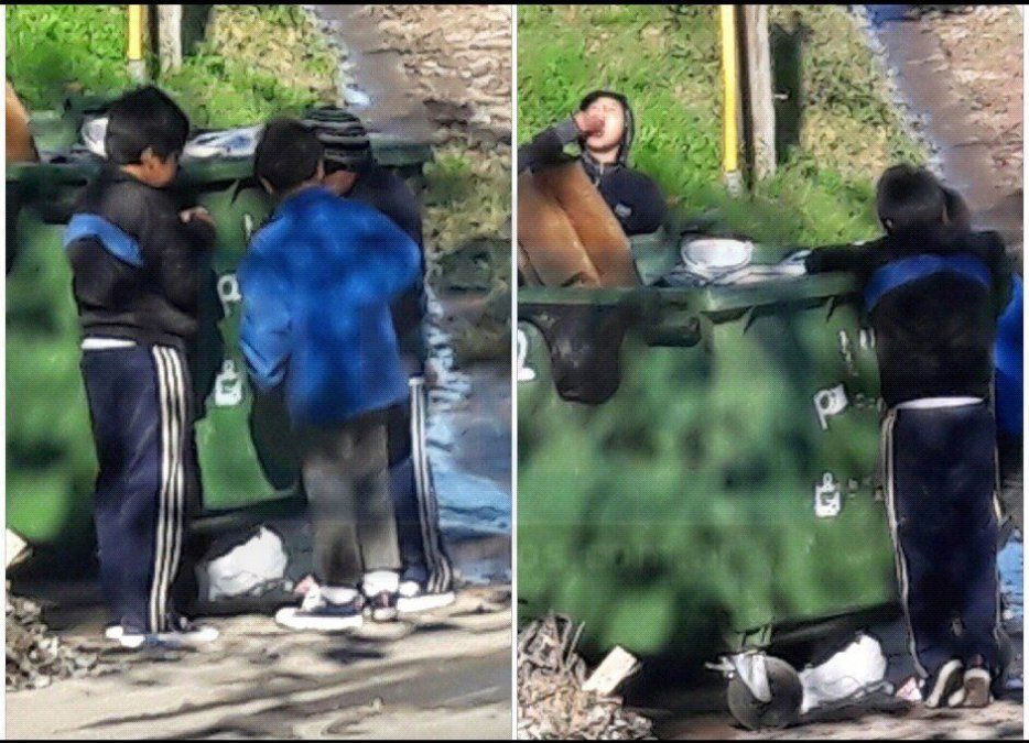 La triste realidad de estar obligados a buscar en la basura