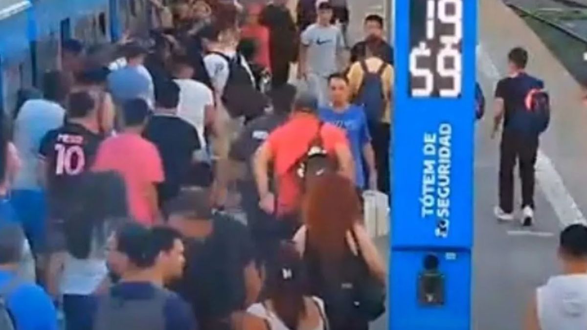 Video: dramático rescate de un niño que cayó a las vías del tren
