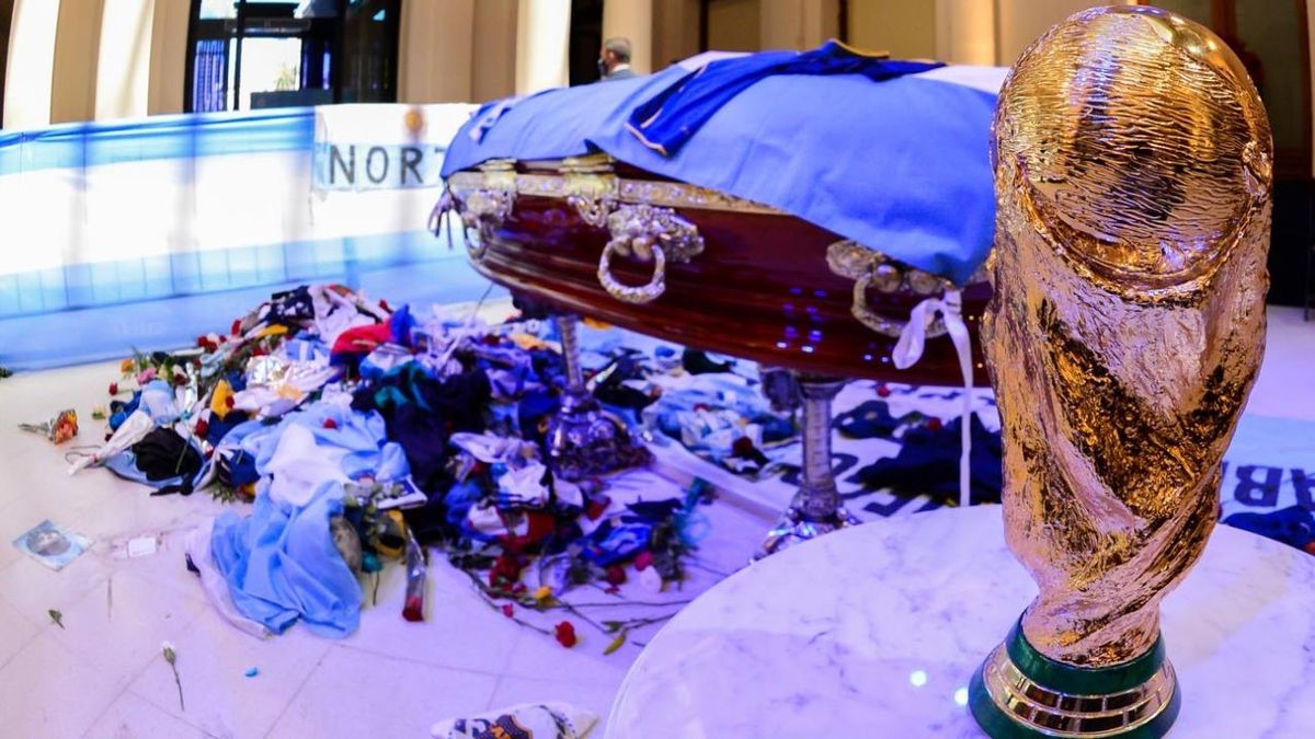 Maradona fue velado en la Casa Rosada en el 2020 con una masiva presencia de argentinos.&nbsp;