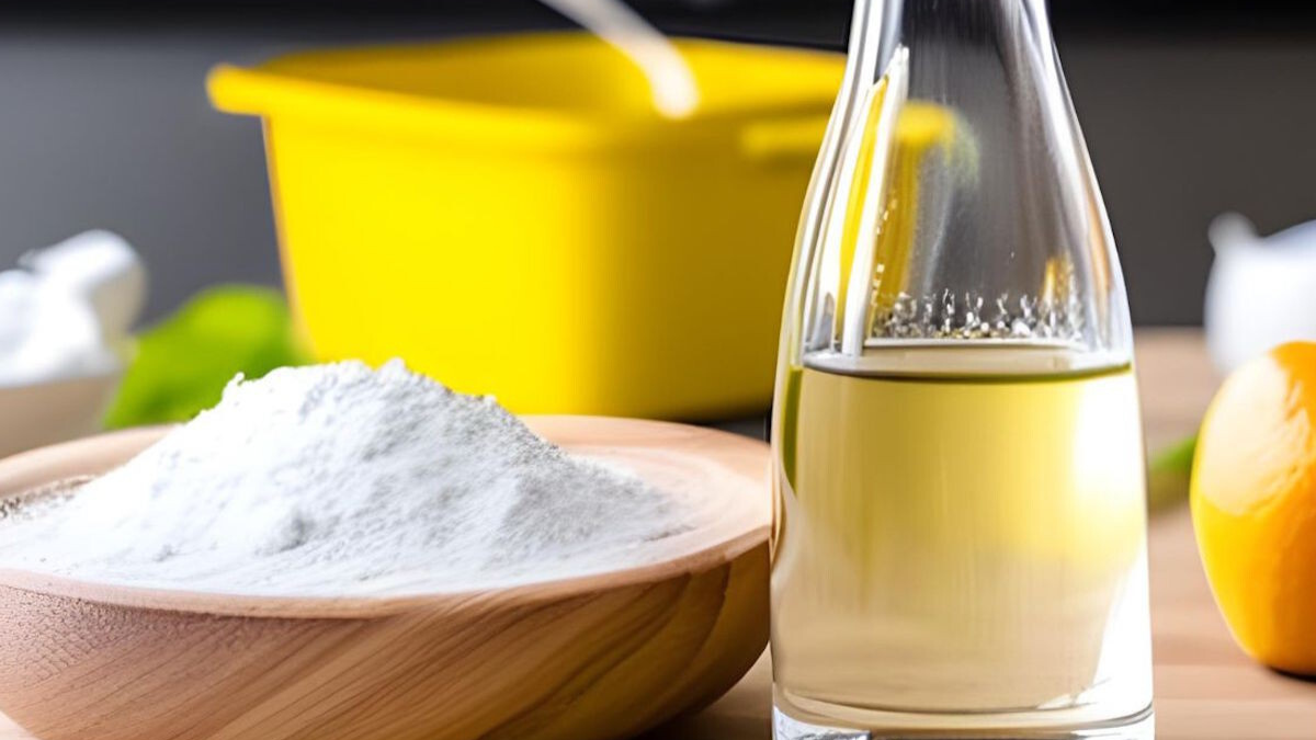 Necesitas vinagre y bicarbonato de sodio para la preparación de este truco. Necesitas vinagre y bicarbonato de sodio para la preparación de este truco.