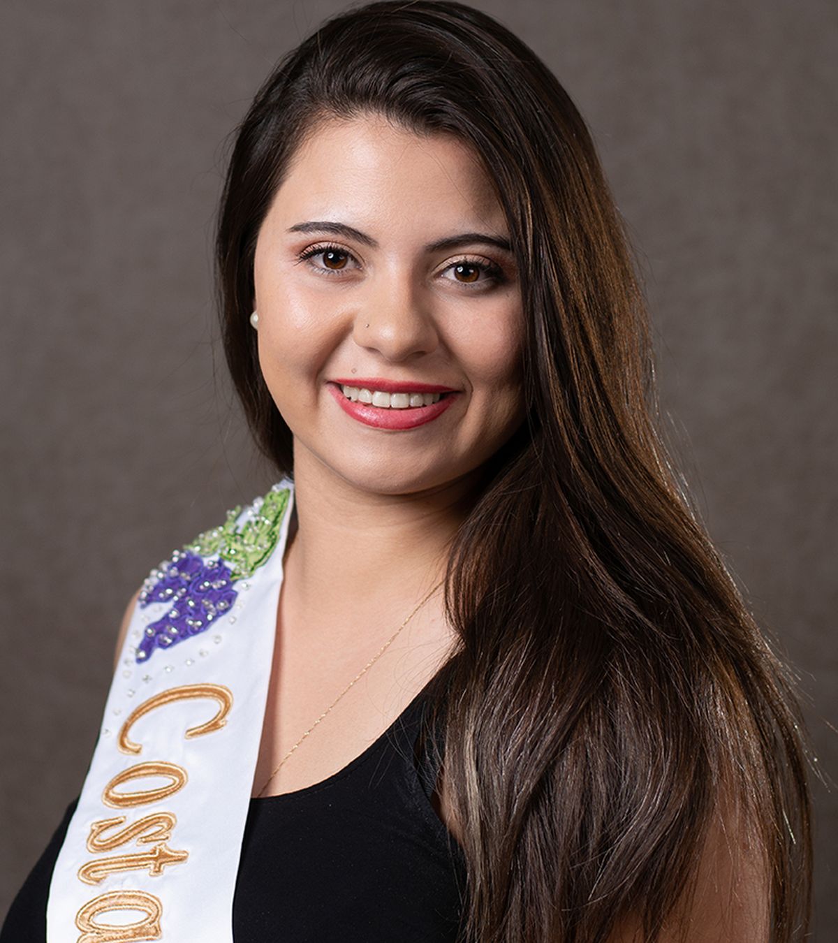 María Jesús Carboni representante de Costa de Araujo en la Vendimia 2023 de Lavalle.