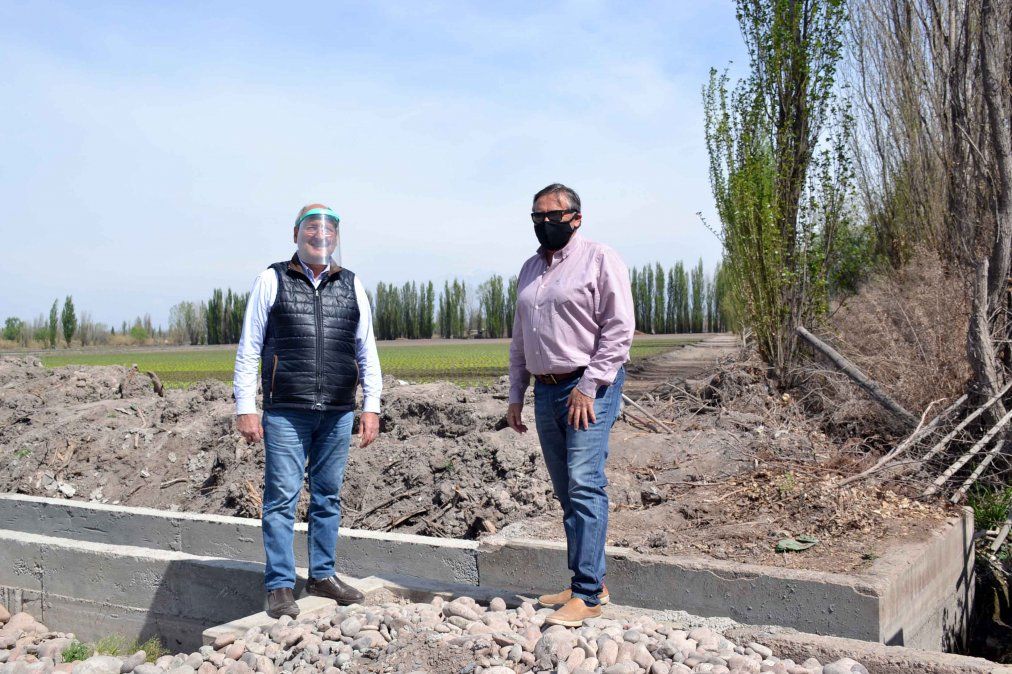 Guaymallén pionero en pequeñas obras en aprovechamiento del agua