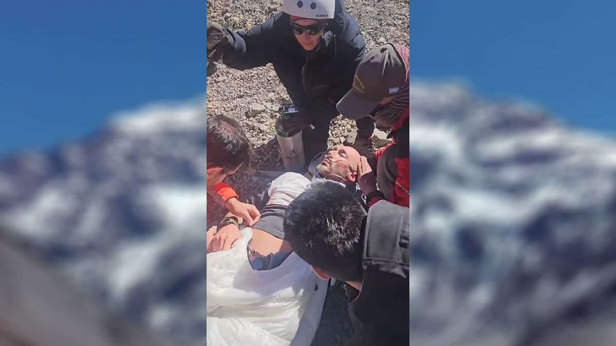 Un italiano de 48 años es el primer andinista evacuado de Aconcagua de esta temporada por edema cerebral.