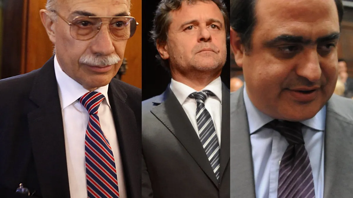 Los supremos José Valerio, Omar Palermo y Mario Adaro.