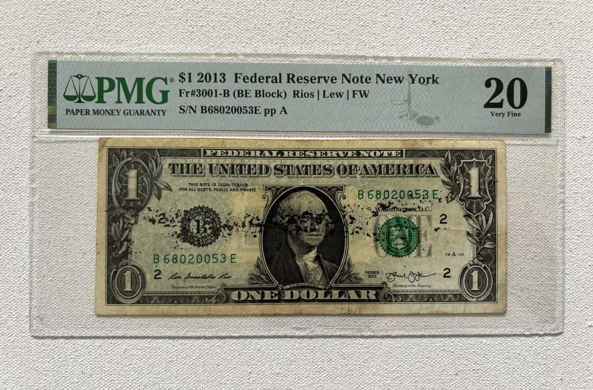 Numismática: el extraño billete de 1 dólar que vale 39 mil dólares. Numismática: el extraño billete de 1 dólar que vale 39 mil dólares.