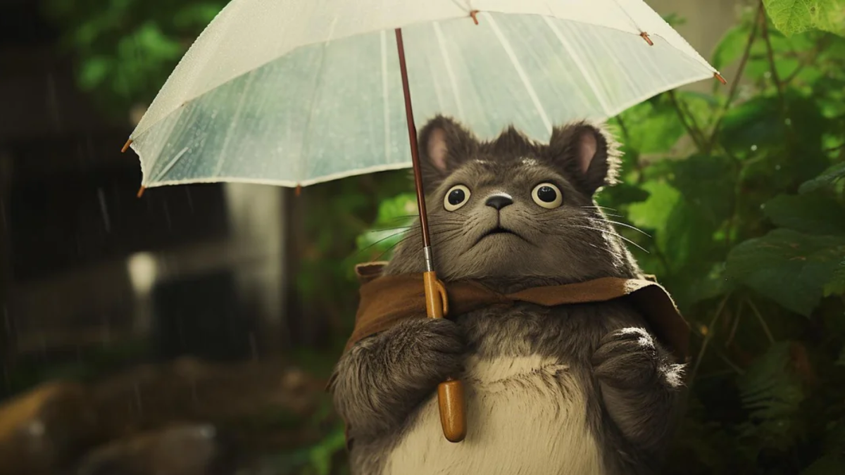 Totoro en la vida real, según la Inteligencia Artificial. Totoro en la vida real, según la Inteligencia Artificial.