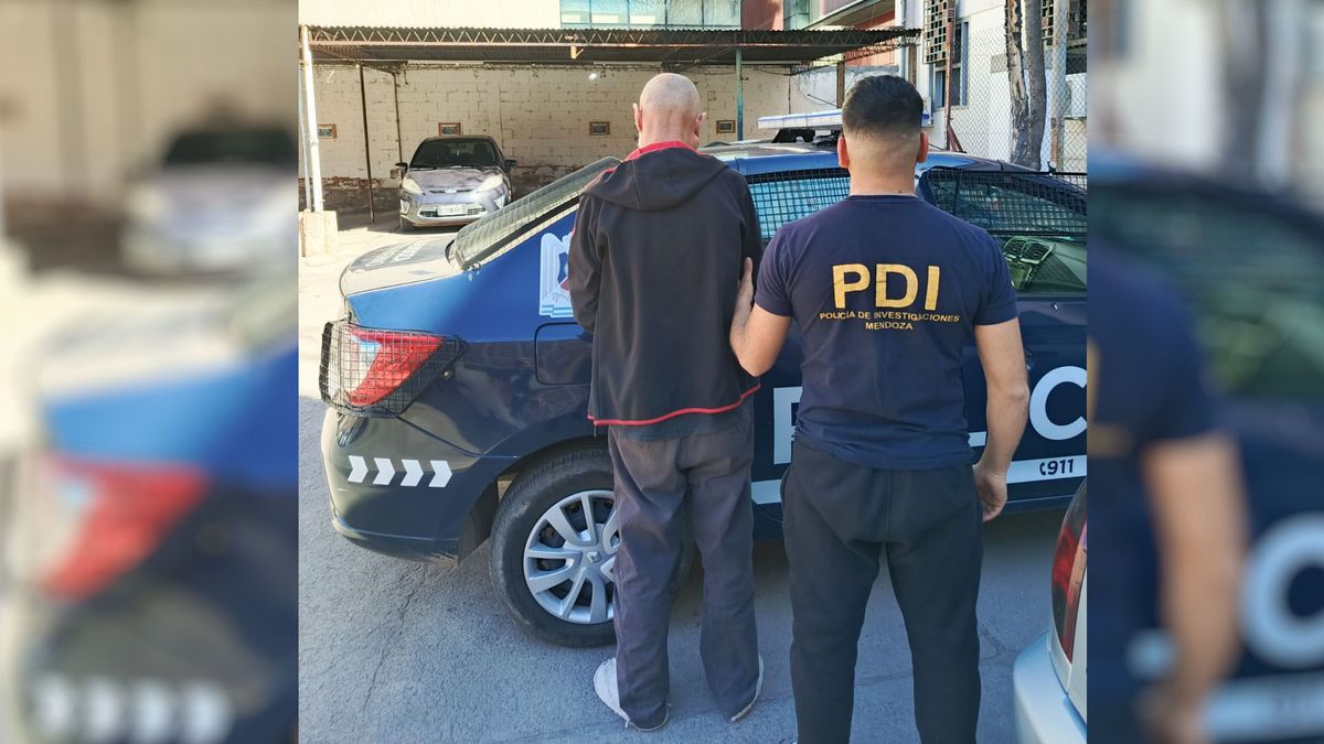 Un hombre de 56 años fued etenido como posible autor del homicidio de su padre en Guaymallén. Foto: Ministerio de Seguridad