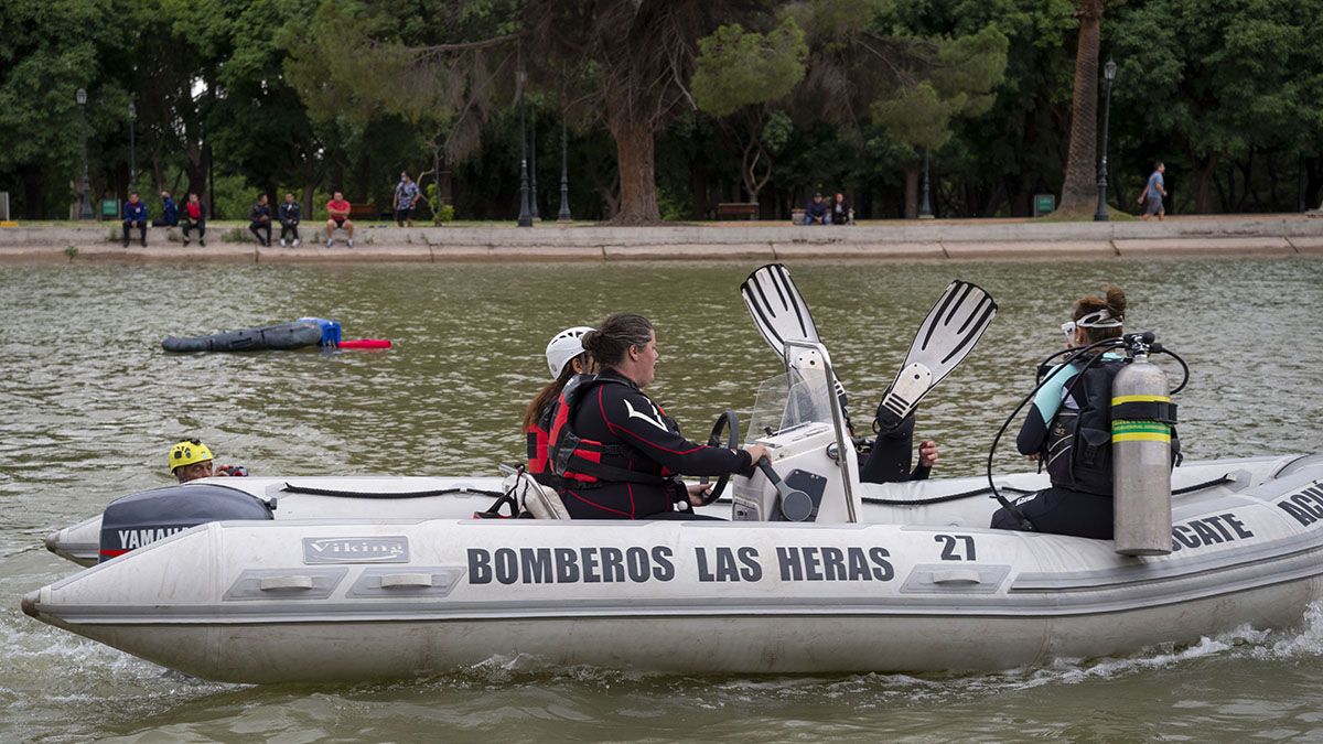 Ensayo de los festejos organizados por el Club Mendoza de Regatas.
