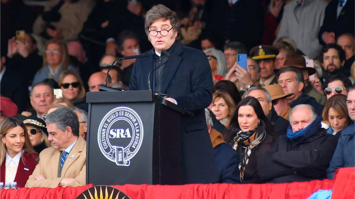 El presidente Javier Milei participó este sábado del acto central de la Expo de la Sociedad Rural Argentina (SRA).