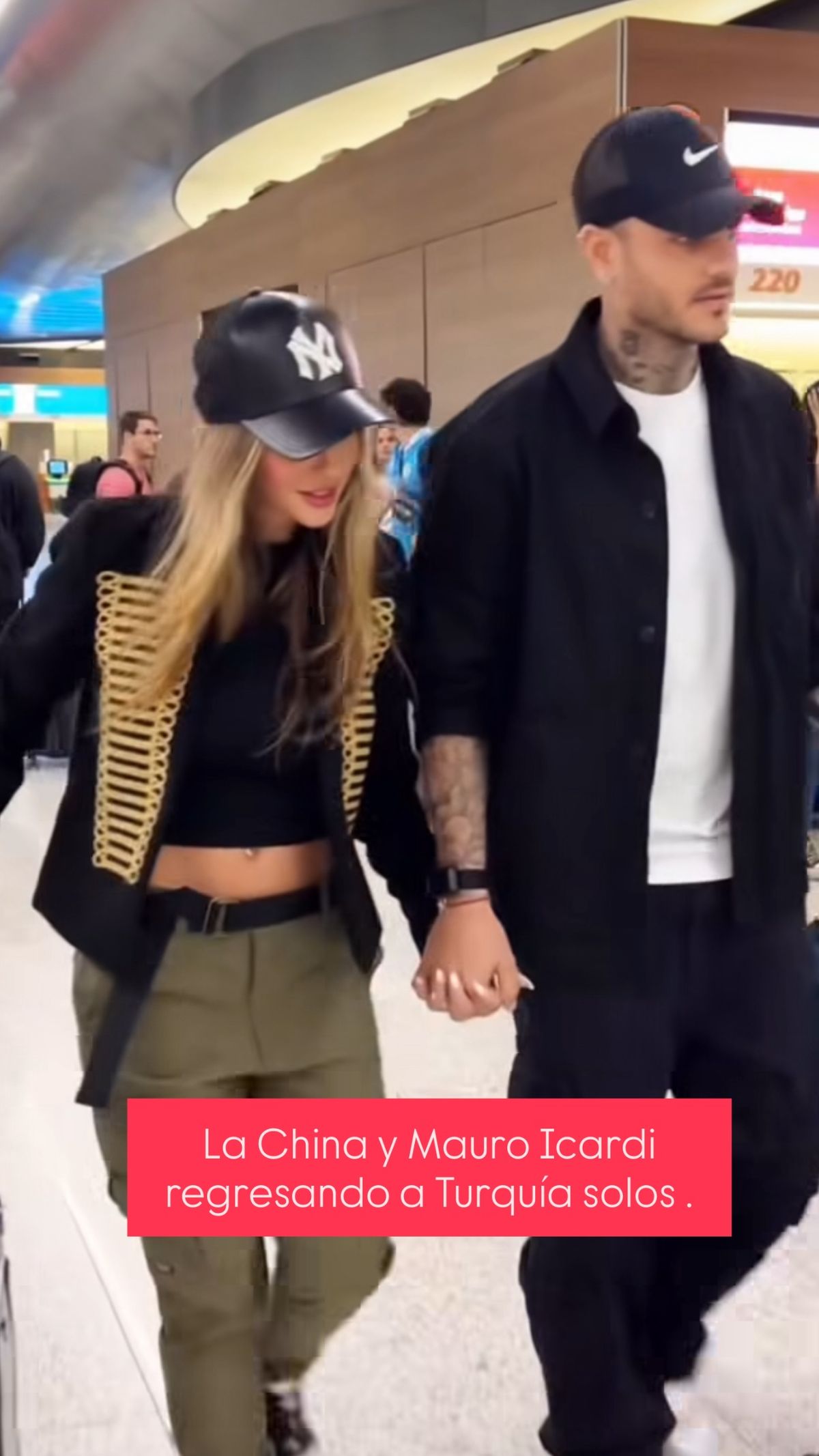 La China Suárez y Mauro Icardi regresaron a Turquía. La China Suárez y Mauro Icardi regresaron a Turquía.